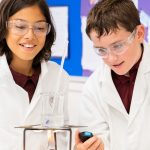 Student in a chemistry lesson